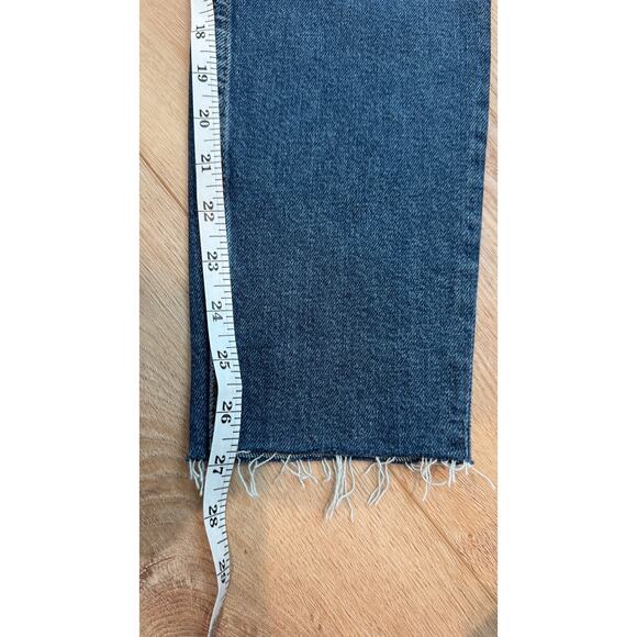 RE/DONE 90s High Rise Ankle Crop Jeans – Size 27 – Dark Stone Wash - Picture 10 of 14